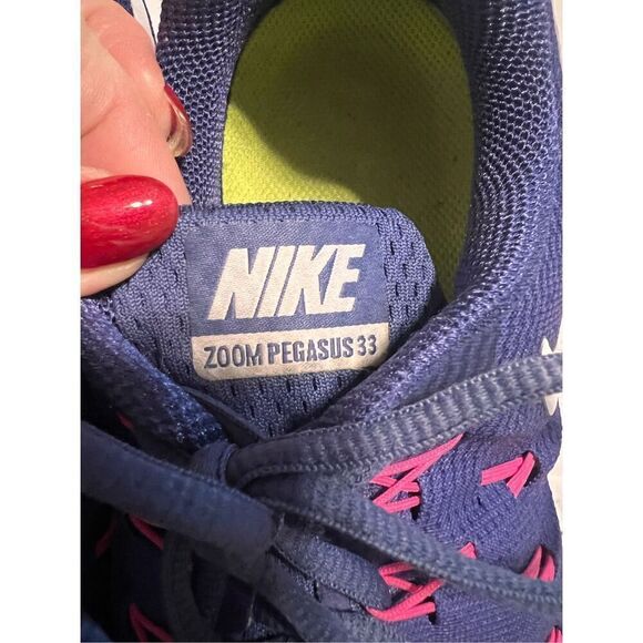 Nike Women's Size 10.5 Zoom Pegasus 33 Running Shoes Blue Athletic Sneaker Gym - Picture 8 of 14